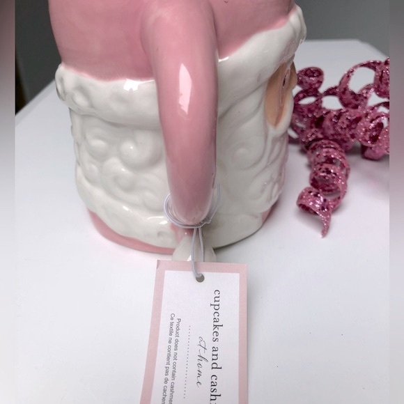 Cupcakes & Cashmere NWT Pink Santa Mug - Picture 4 of 9